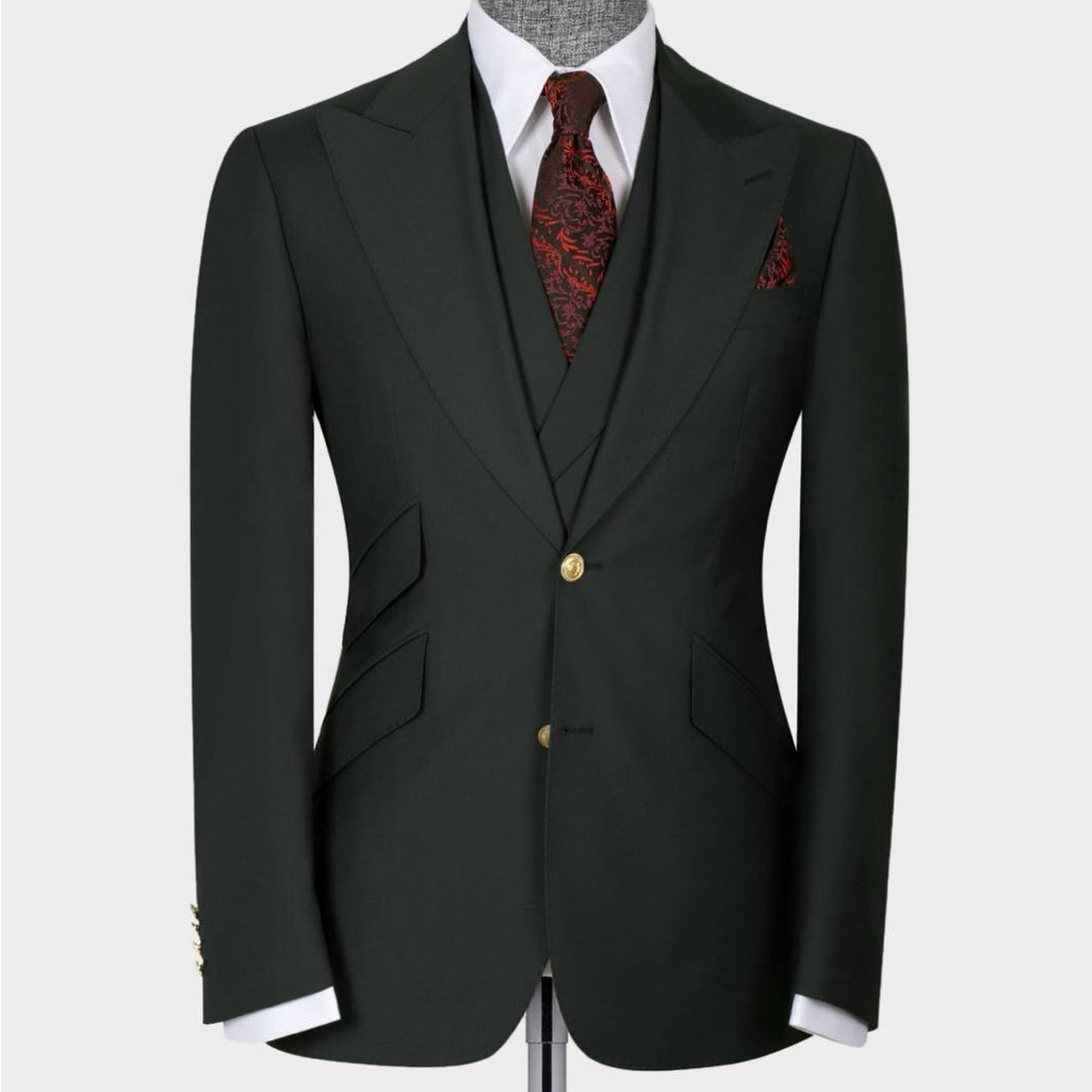 Men’s Green 3pc Suit